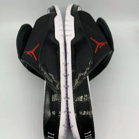 Air Jordan XI Bred Jumpman Hydro Slides Size 8-13 - Picture 6 of 6
